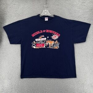 Vintage Y2k Soffe T Shirt Middle Of Nowhere Dugway Proving Grounds Blue Men XL